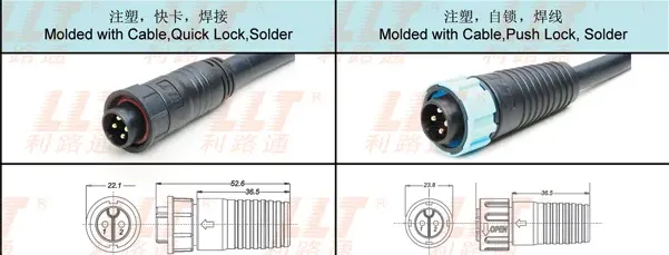 M19 Ultra-High Precision IP68 Waterproof Connectors – UL2238, UL4128 ...