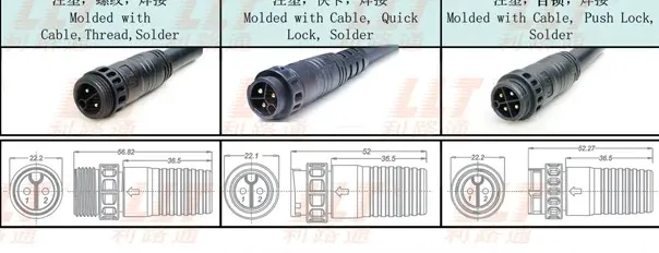 M19 Ultra-High Precision IP68 Waterproof Connectors – UL2238, UL4128 ...